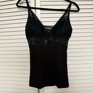 Soma Black Camisole with Lace Detail